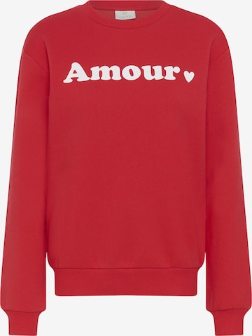 Kaffe Sweatshirt 'KAMila' i rød: forside