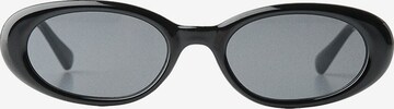 Lunettes de soleil Bershka en noir : devant