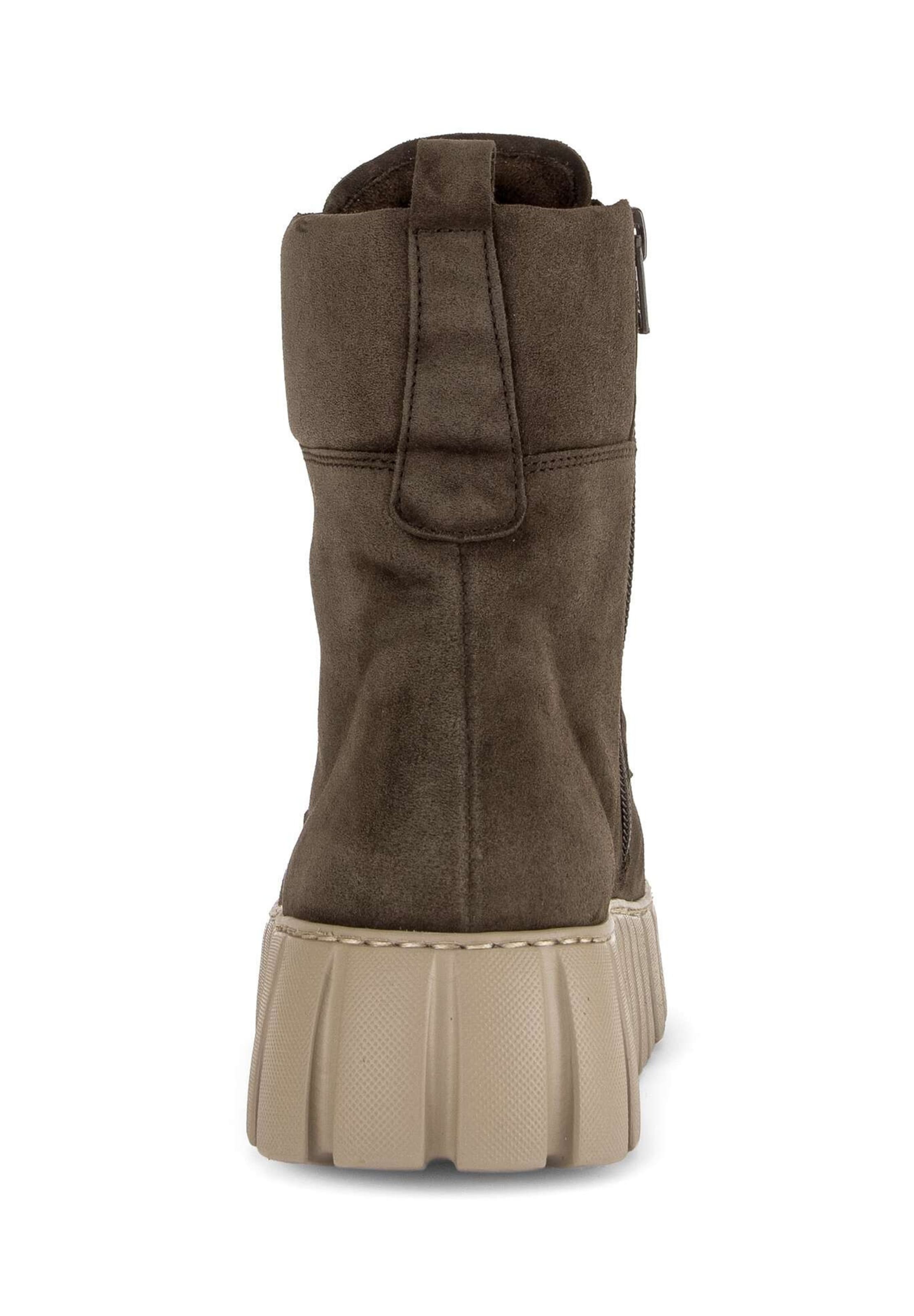 GABOR Lace-up bootie in Brown