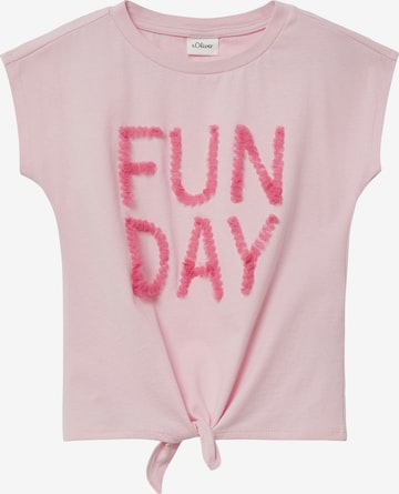 T-Shirt s.Oliver en rose : devant