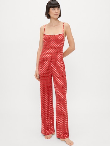 Abercrombie & Fitch Tričko na spaní – červená