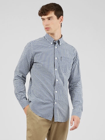 Ben Sherman Regular fit Button Up Shirt 'Gingham' in Blue: front