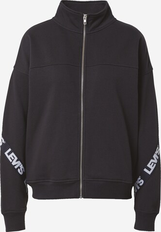 LEVI'S ® Sweat jacket 'GR Taped Flex Zip' in Black: front