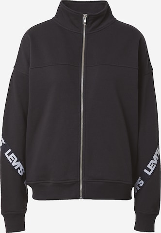 LEVI'S ® Zip-Up Hoodie 'GR Taped Flex Zip' in Black: front