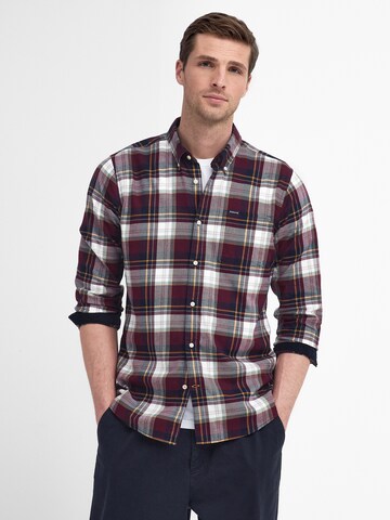 Regular fit Camicia di Barbour in rosso: frontale