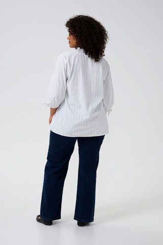 KAFFE CURVE Blouse 'KC Tiara' in White