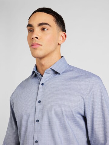 OLYMP Regular fit Button Up Shirt 'LEVEL 5' in Blue