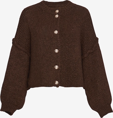 Lilavie Strickjacke ' Paulaa ' in Braun: Vorderseite