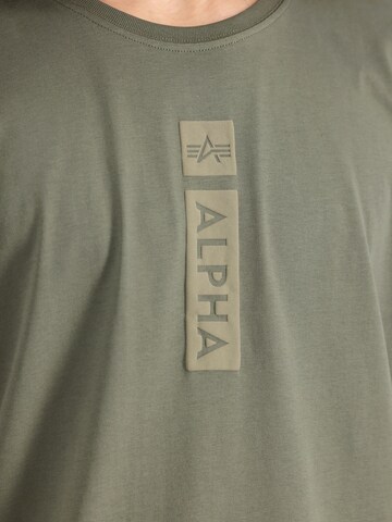 ALPHA INDUSTRIES Shirt 'Alpha PP'‌‌‌ in Grün