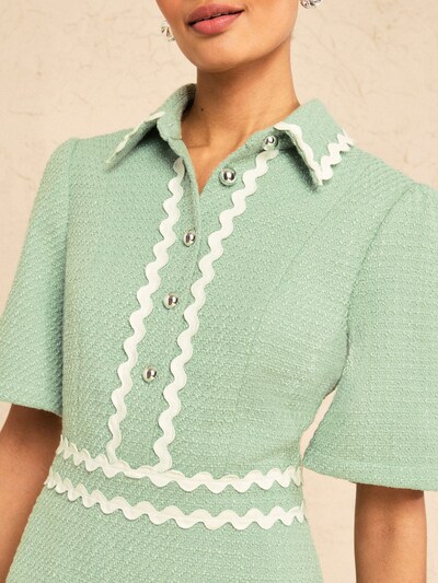 love & roses Robe-chemise en menthe, Vue avec produit