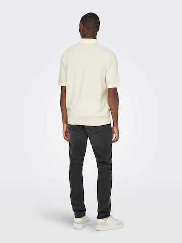 Only & Sons Sweater 'ONSMenu' in White