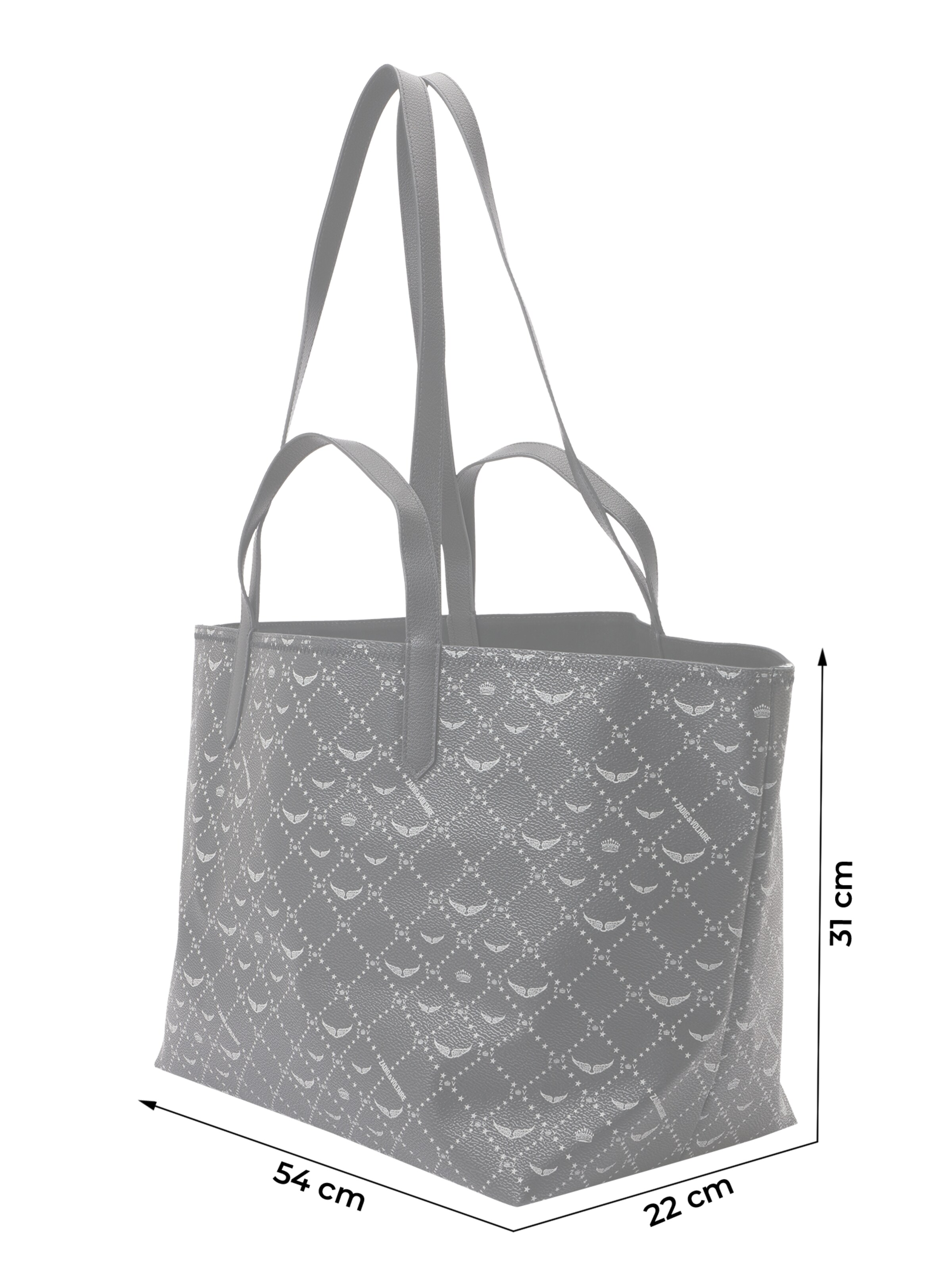 Zadig & Voltaire Μεγάλη τσάντα σε μαύρο