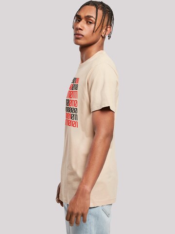 T-Shirt 'I love you 01001001 Binary Code Valentinstag' F4NT4STIC en beige