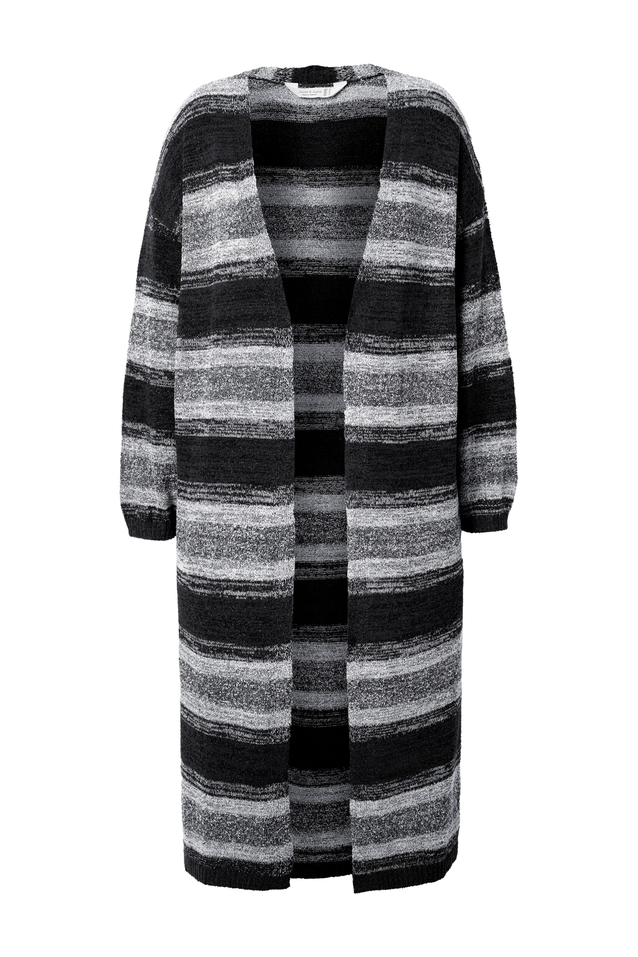 Janet & Joyce Knit cardigan in Black: front