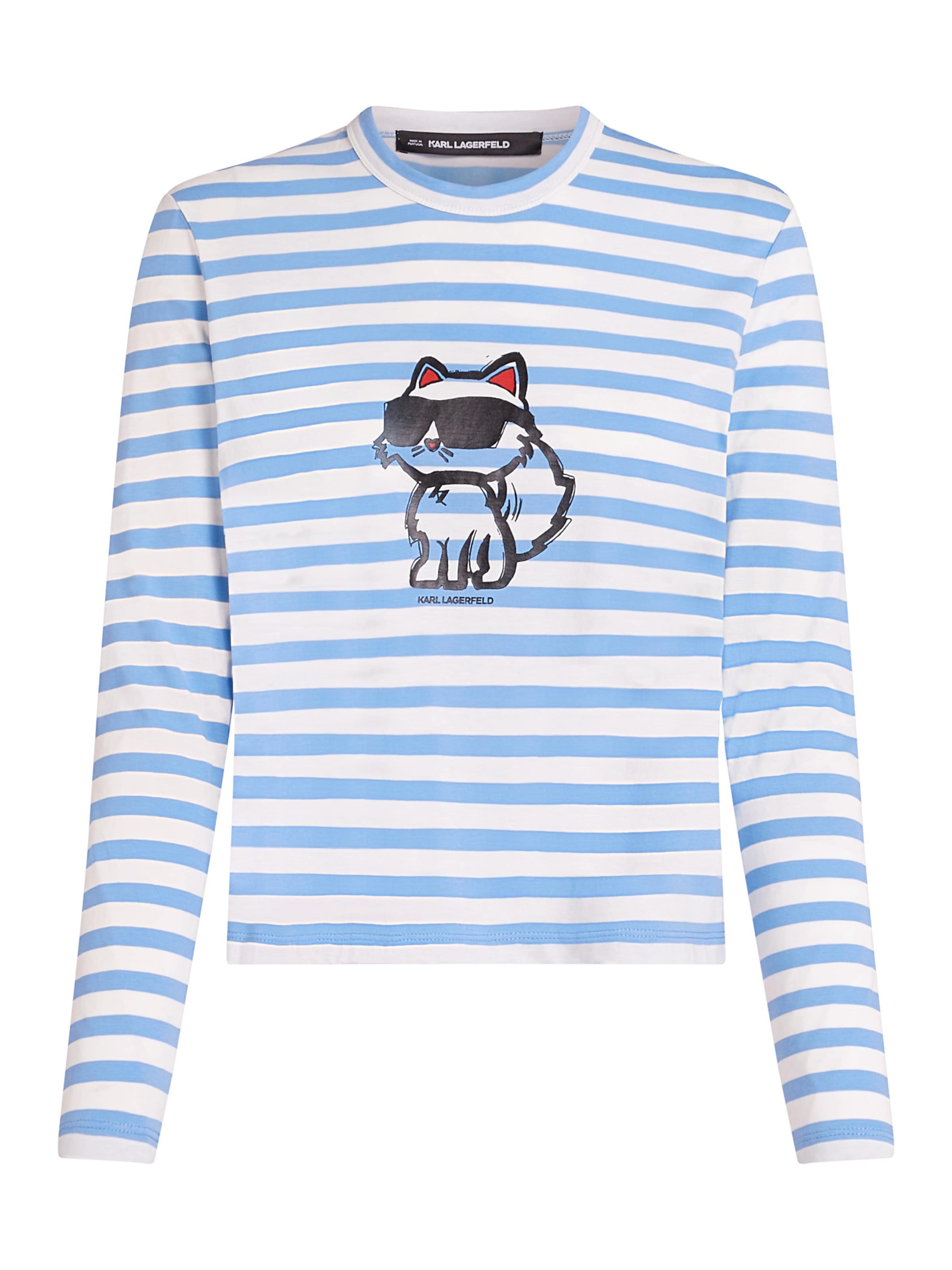 T-shirt Karl Lagerfeld en bleu : devant