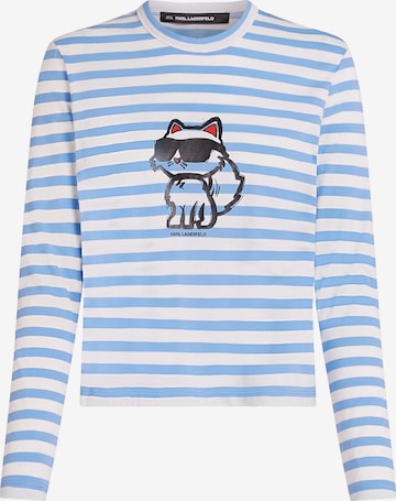 T-shirt Karl Lagerfeld en bleu : devant
