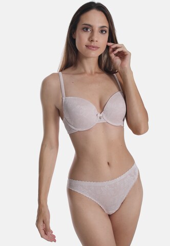 Soutien-gorge 'HIBISCUS' sassa en beige : devant