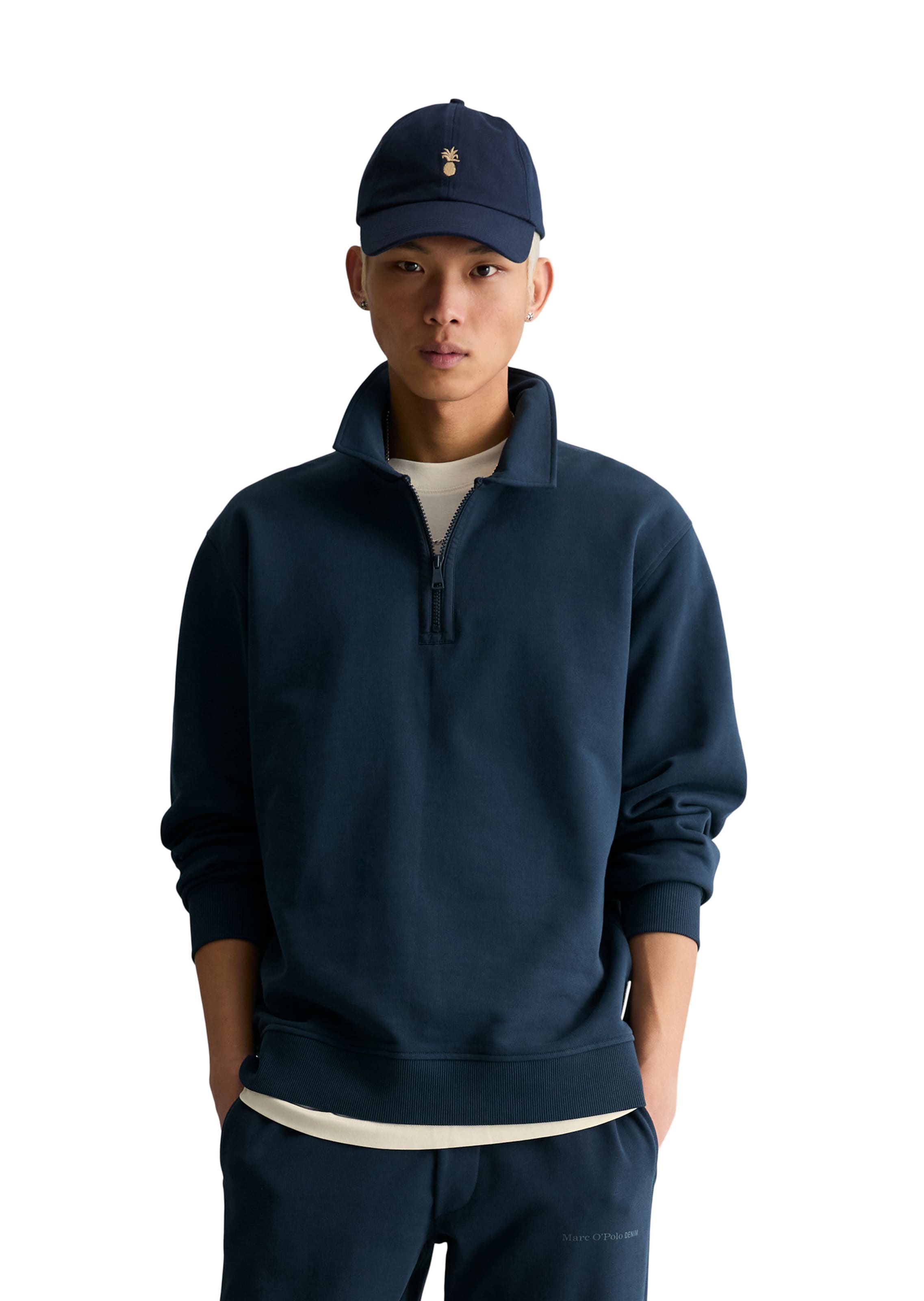 Sweat-shirt Marc O'Polo DENIM en bleu : devant