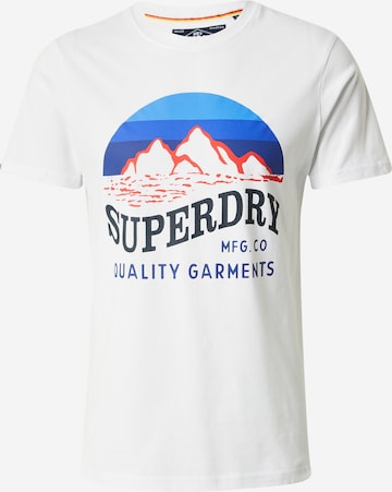 Superdry Tričko 'Great Outdoors' - Biela: predná strana
