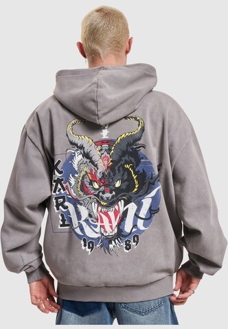 Karl Kani Sweatjacke in Grau: Vorderseite