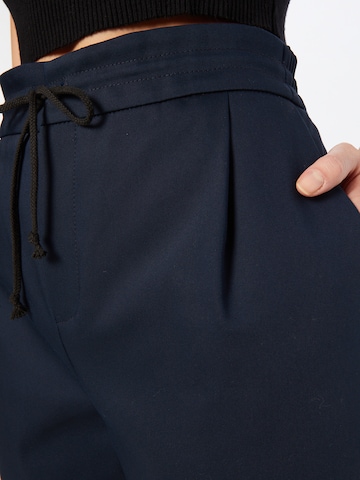 DRYKORN Regular Pleat-Front Pants 'LEVEL' in Blue