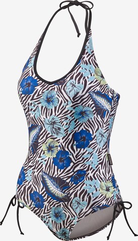 BECO the world of aquasports Triangle Swimsuit in Blue: front