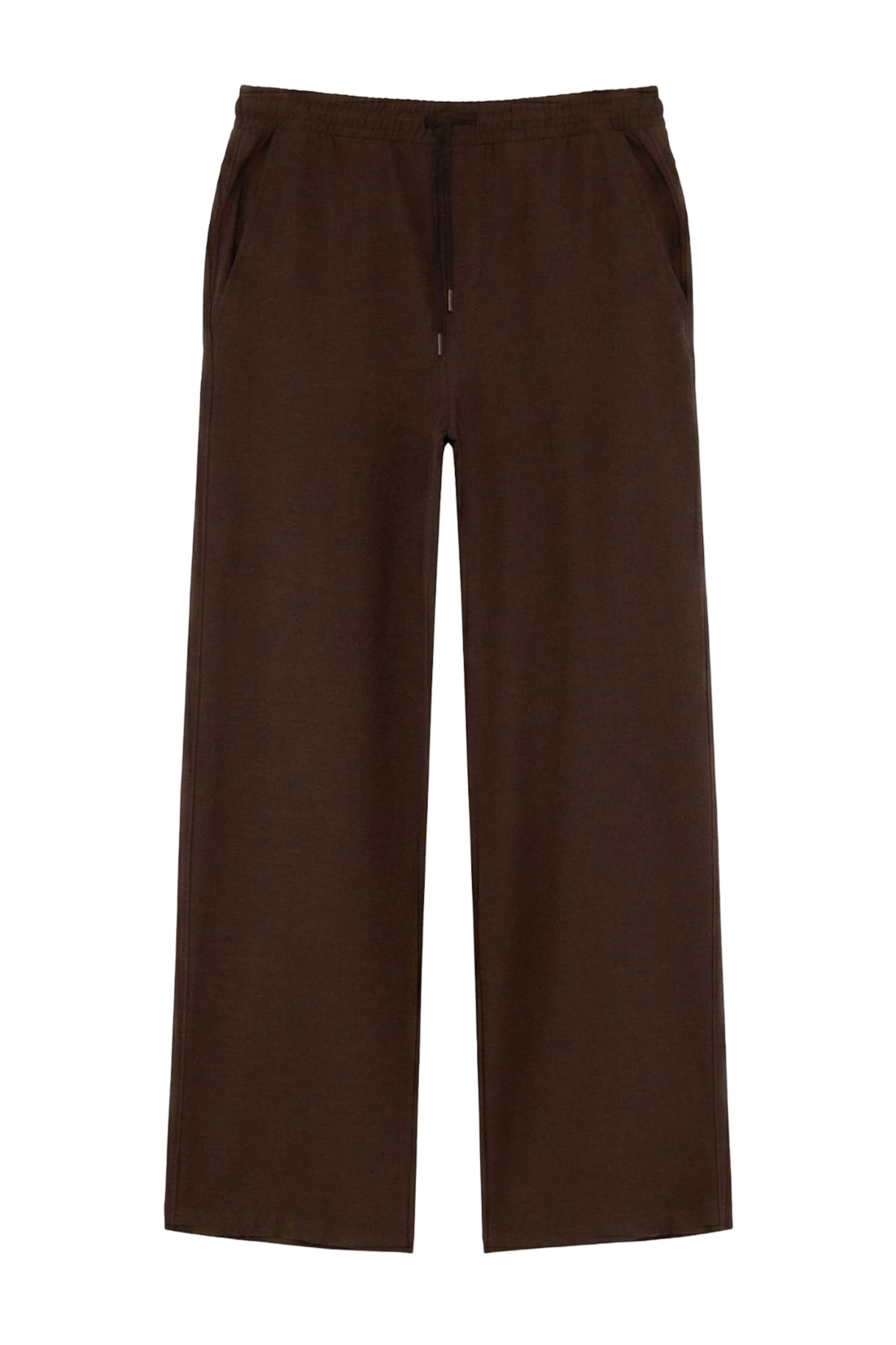 Trendyol - Loosefit Pantalón en marrón: frente