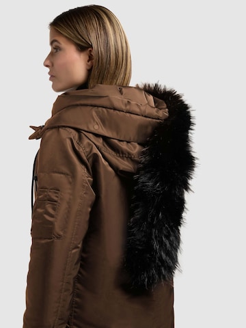 khujo Wintermantel 'Jilla' in Bruin