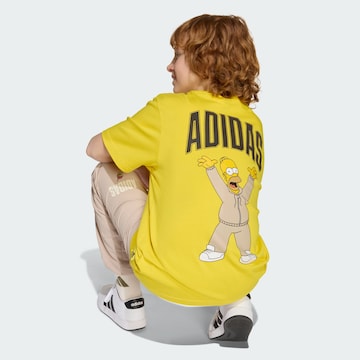 T-Shirt fonctionnel 'The Simpsons' ADIDAS SPORTSWEAR en jaune
