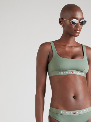 Tommy Hilfiger Underwear Bustier Bikinitoppi värissä vihreä