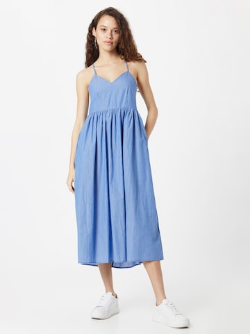 Robe minus en bleu : devant