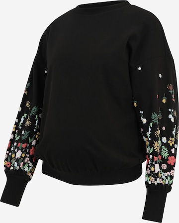 Sweat-shirt 'OLMBrooke' Only Maternity en noir : devant