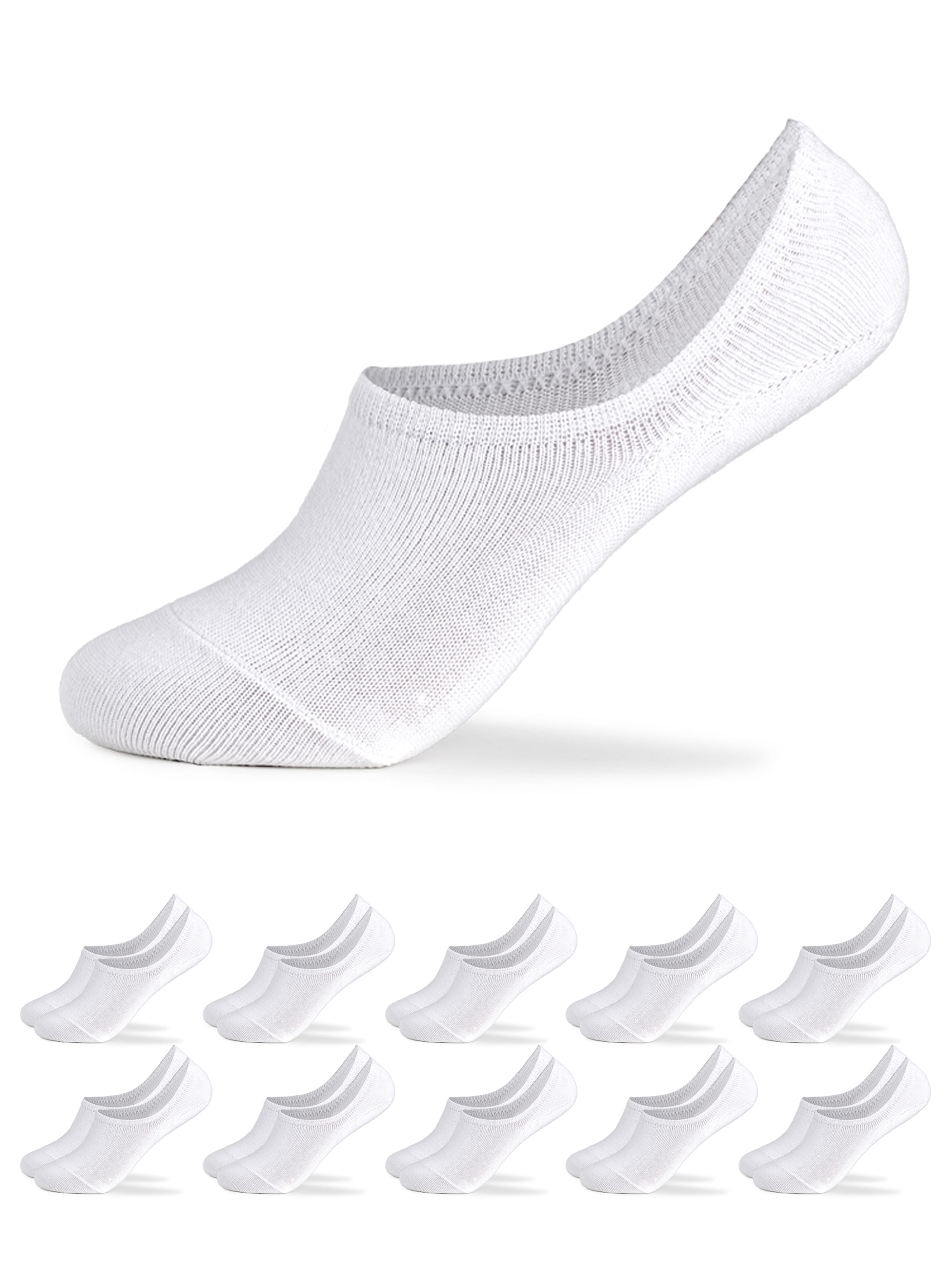 Calzino invisibile 'Susi' di Occulto in bianco: frontale