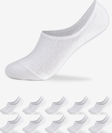 Occulto Ankle socks 'Susi' in White: front