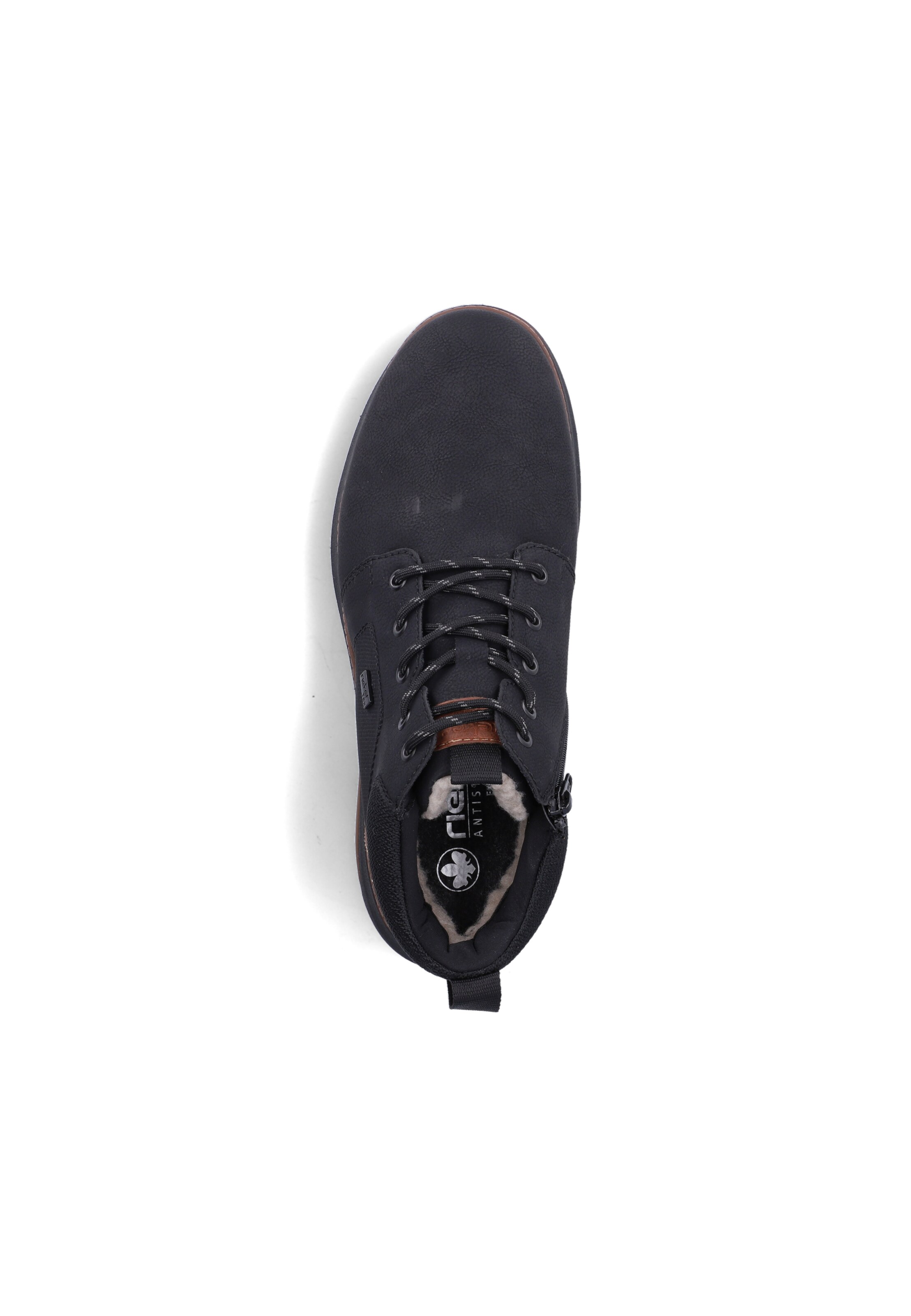 Chaussure à lacets Rieker en noir