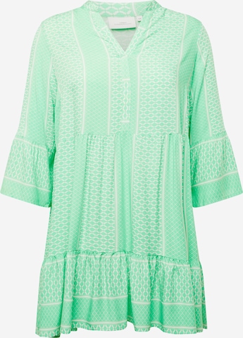 ONLY Carmakoma Košilové šaty 'MARRAKESH' – zelená: přední strana