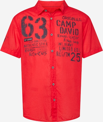 CAMP DAVID Košile – červená: přední strana