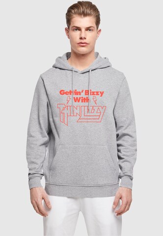 Felpa 'Thin Lizzy - Gettin Bizzy' di Merchcode in grigio: frontale