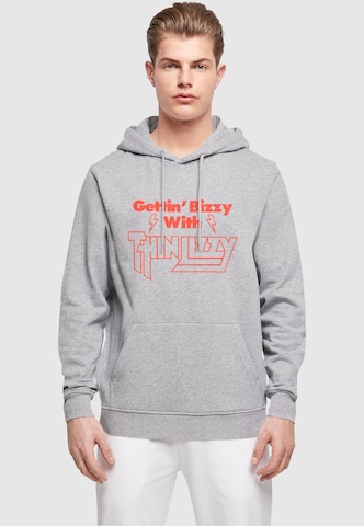 Merchcode Sweatshirt 'Thin Lizzy - Gettin Bizzy' in Grijs: voorkant