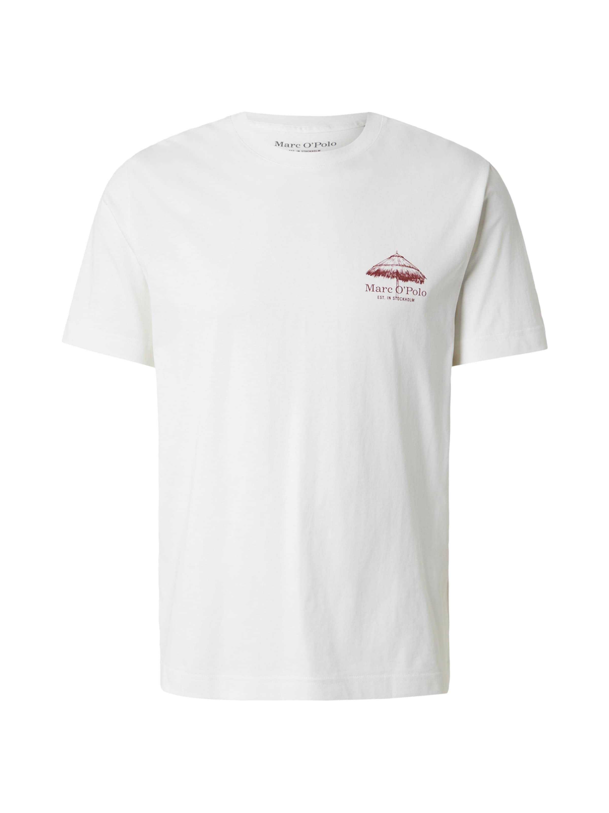 T-Shirt Marc O'Polo en blanc : devant
