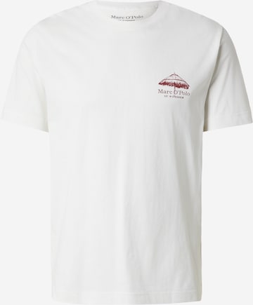 T-Shirt Marc O'Polo en blanc : devant