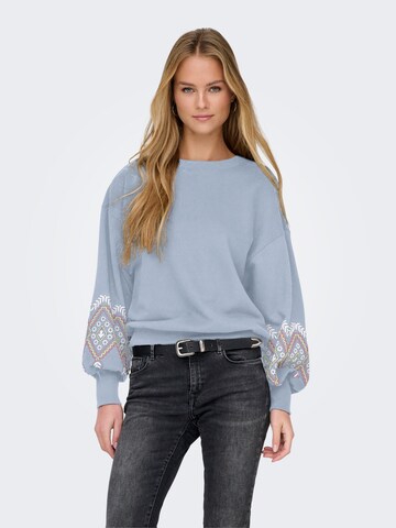 Felpa 'ONLBROOKE' di ONLY in blu: frontale