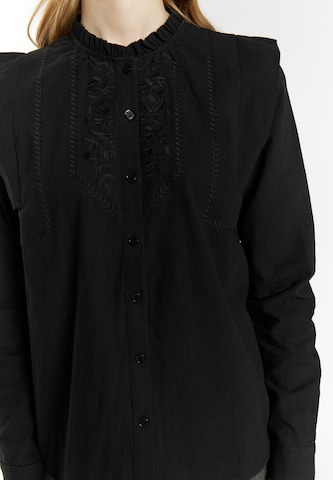 DreiMaster Vintage Μπλούζα 'Incus' σε μαύρο