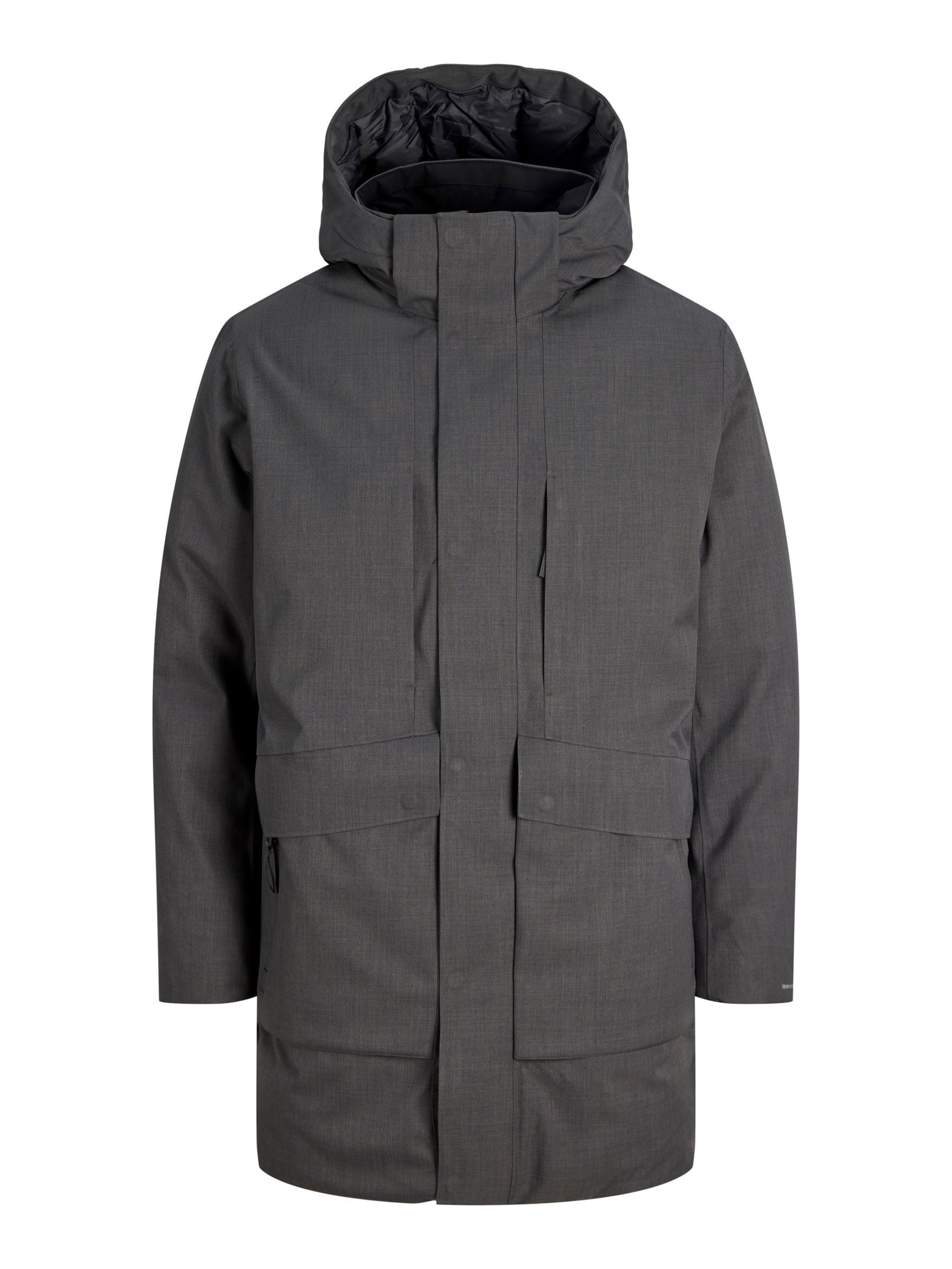 JACK & JONES - Parca de entretiempo en gris: frente