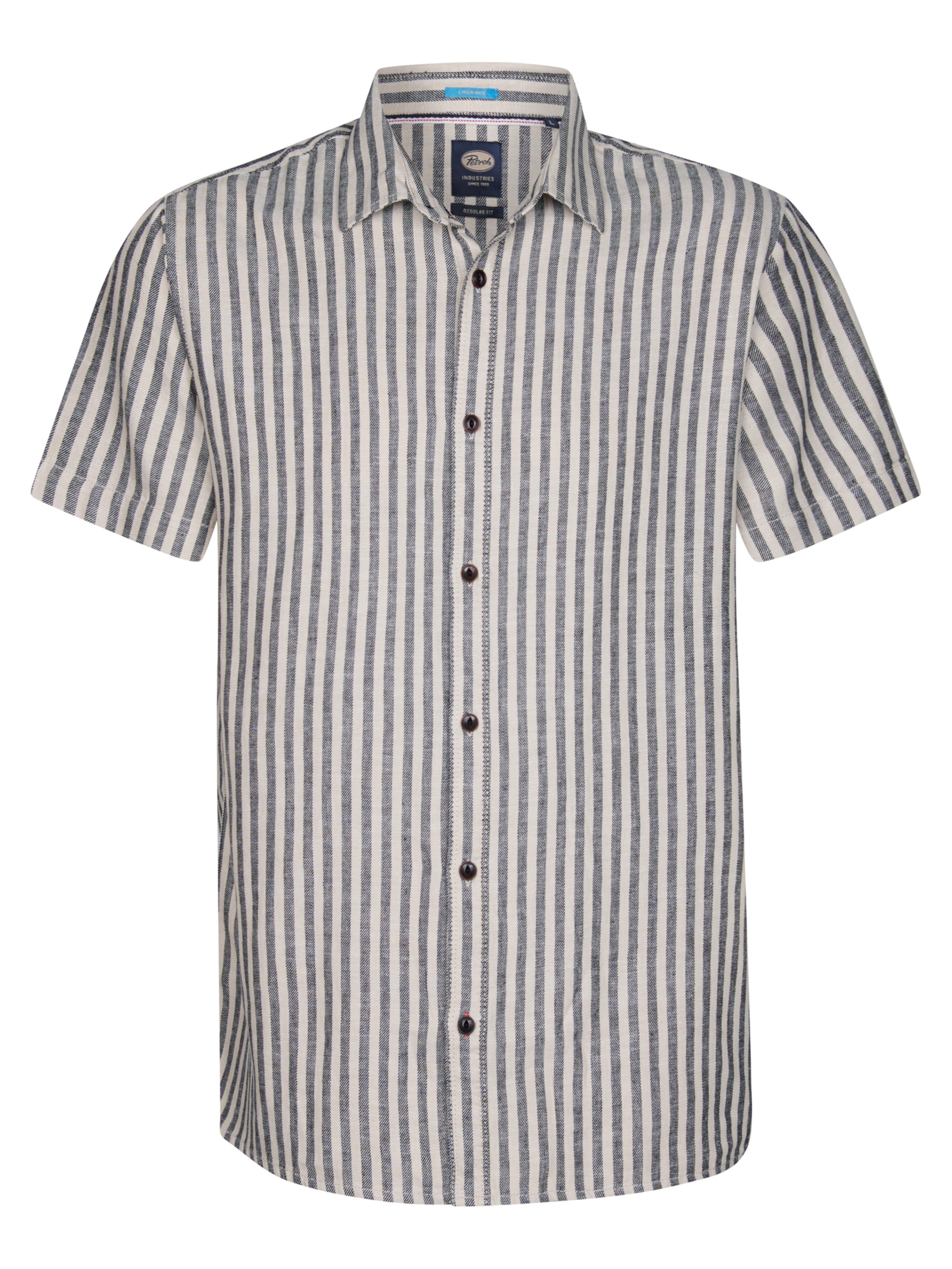 Petrol Industries Regular fit Πουκάμισο 'Dolphinbay' σε μπεζ: μπροστά