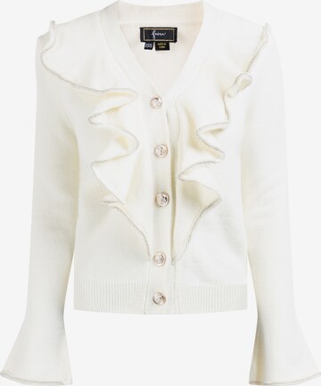 faina Knit cardigan in White: front