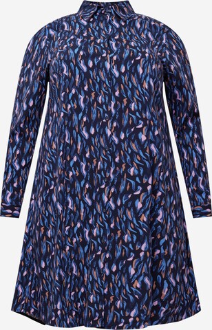 Tom Tailor Women + Shirt Dress in Blue: front