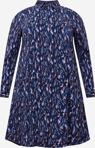 Tom Tailor Women + Shirt Dress in Blue: front