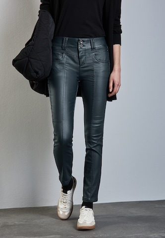 STREET ONE Slimfit Hose in Grün: Vorderseite