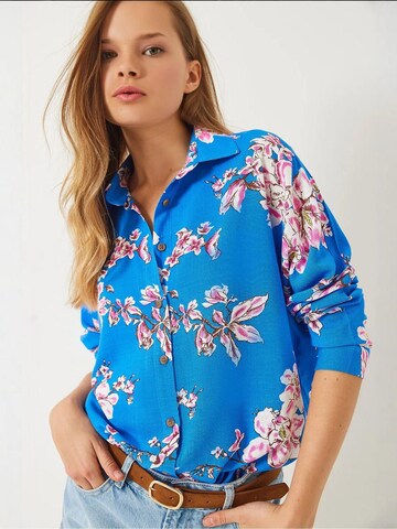 Bianco Lucci Bluza | modra barva: sprednja stran